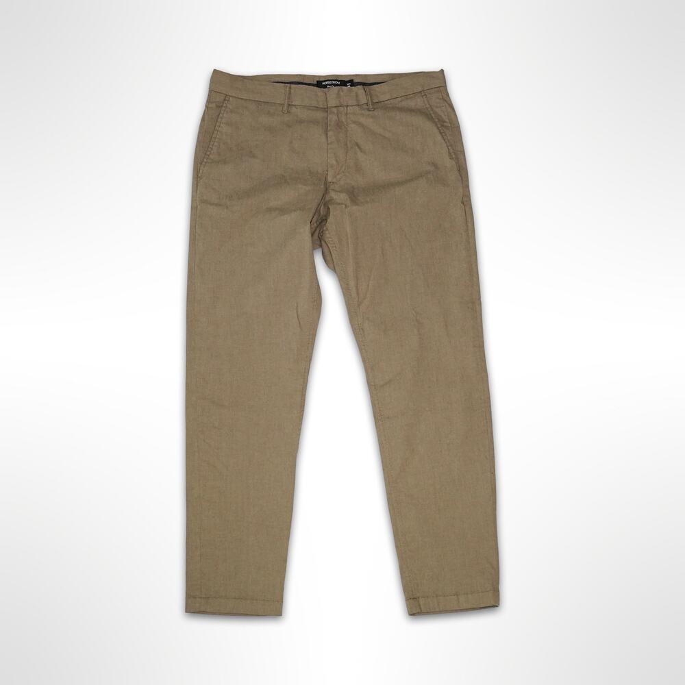 Nordstrom Slim Fit Linen Blend Pants - 34x30 - NWOT Tan